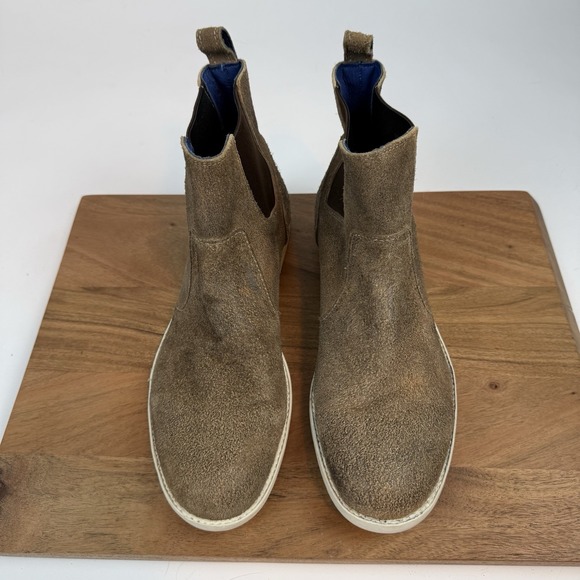 New Mens Bed Stu Vasari Taupe Distressed Suede‎ Ankle Chelsea Boots Size 10 M main image 6